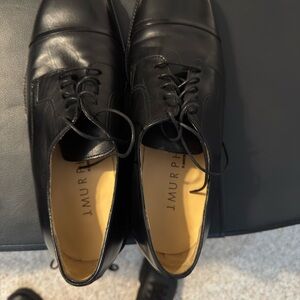 Black Leather Oxford Dress Shoes
